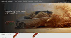 Desktop Screenshot of desertplazaautosales.com